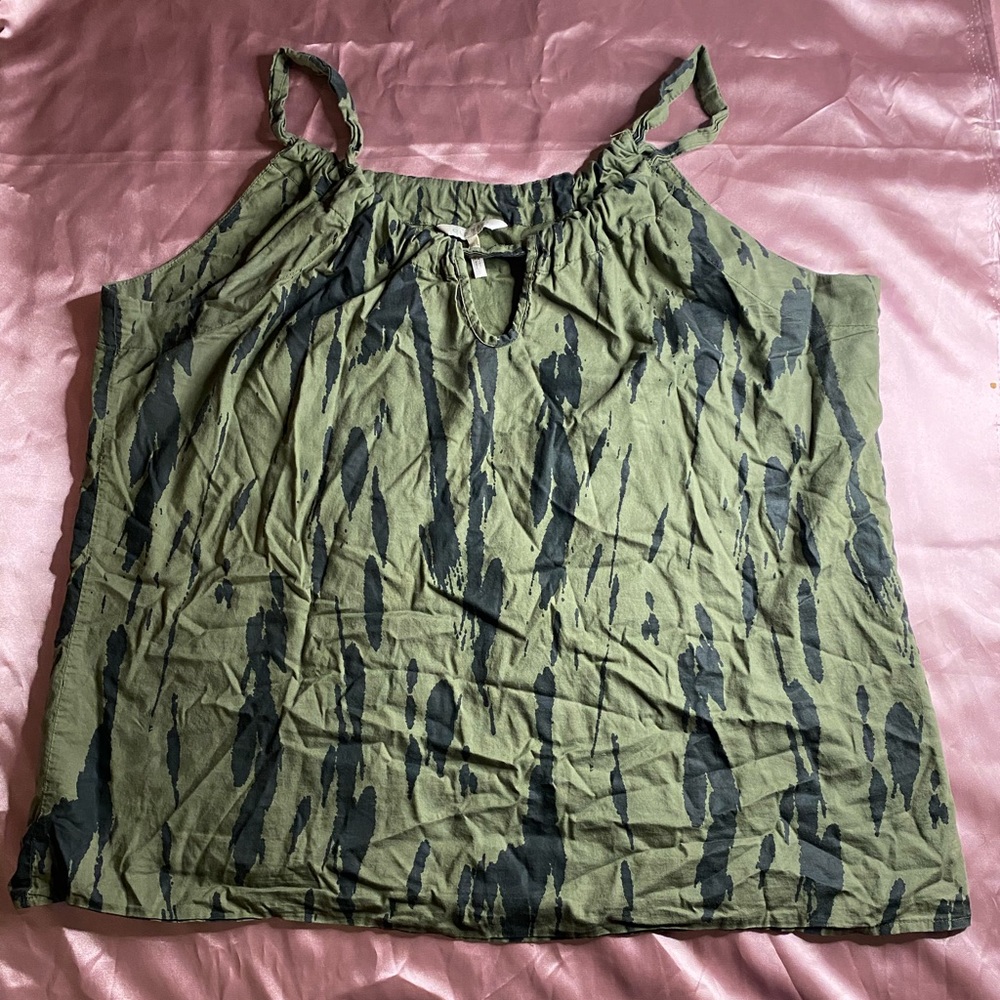 Green summer top